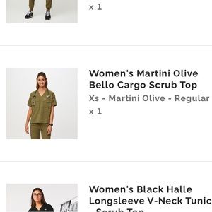 Figs Martini Olive Bello scrub top